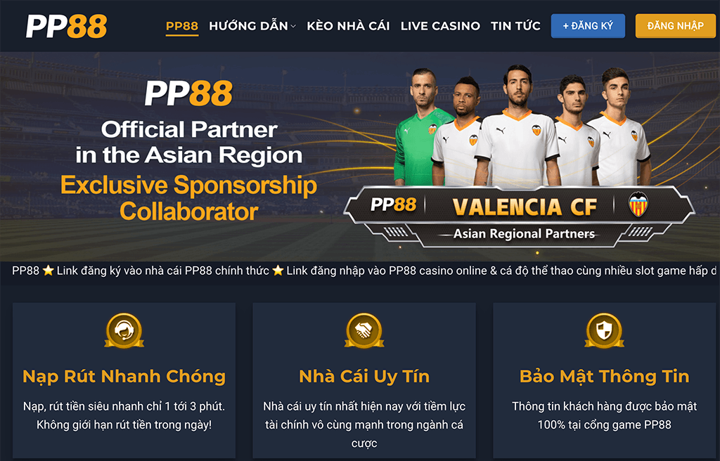 PP88 – Thương hiệu nhà cái uy tín số 1 Châu Á